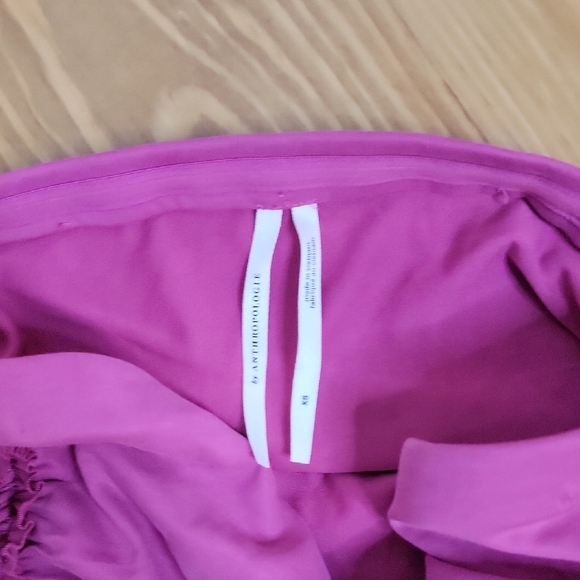 Anthropolgie Strapless Magenta Dress Size Xsmall - Picture 5 of 6